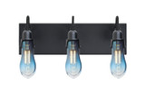 Bathroom Fixtures Three Lights by Besa ( 74 | 3WG-WISHBL-EDIL-BK Wish ) 