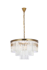 Mid. Chandeliers Glass Down by Elegant Lighting ( 173 | 1201D26SG/RC Sydney ) 