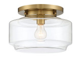 Flush Mounts Glass Down by Craftmade ( 46 | X3112-SB Peri ) 