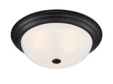 Flush Mounts Bowl Style by Designers Fountain ( 43 | 1257L-ORB-W Decorative Flushmount ) 