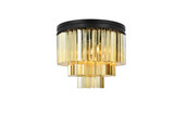 Flush Mounts Drum Shade by Elegant Lighting ( 173 | 1201F20MB-GT/RC Sydney ) 