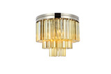 Flush Mounts Drum Shade by Elegant Lighting ( 173 | 1201F20PN-GT/RC Sydney ) 