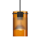 Mini Pendants Glass Down by Besa ( 74 | 1XT-6524EG-LED-BK Besa Scope Pendant ) 