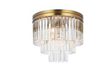 Flush Mounts Glass Down by Elegant Lighting ( 173 | 1201F20SG/RC Sydney ) 