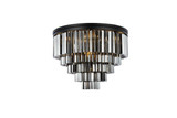 Flush Mounts Drum Shade by Elegant Lighting ( 173 | 1201F32MB-SS/RC Sydney ) 