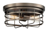 Flush Mounts Cage Style by Designers Fountain ( 43 | 1264-SCB Anson ) 