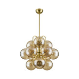 Mid. Chandeliers Glass Down by Corbett Lighting ( 68 | 476-34-VPB Cronus ) 
