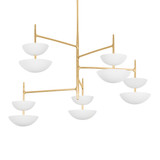 Large Chandeliers Glass Shade by Corbett Lighting ( 68 | 477-55-VGL/GSW Evander ) 