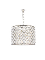 Mid. Chandeliers Drum Shade by Elegant Lighting ( 173 | 1204D27PN/RC Madison ) 