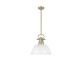 Pendants Metal Shade by Golden ( 62 | 3604-L AB-WHT Duncan ) 