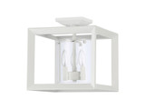 Semi-Flush Mts. Cage by Golden ( 62 | 2073-SF12 NWT-CLR Smyth ) 