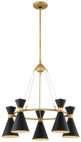 Mid. Chandeliers Metal Shade by George Kovacs ( 42 | P1825-248 Conic ) 