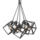 Pendants Multi-port/Cascade by Golden ( 62 | 2086-5P BLK Cassio ) 