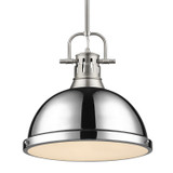 Pendants Metal Shade by Golden ( 62 | 3604-L PW-CH Duncan ) 