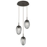 Mini Pendants 3 Light Cluster by Hammerton Studio ( 404 | CHB0067-03-FB-ZS-C01-L3 Meteo ) 