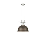 Pendants Metal Shade by Golden ( 62 | 3604-L PW-RBZ Duncan ) 