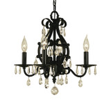 Mini Chandeliers Candle by Framburg ( 8 | 2984 MBLACK Liebestraum ) 