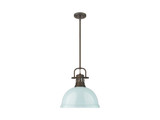 Pendants Metal Shade by Golden ( 62 | 3604-L RBZ-SF Duncan ) 