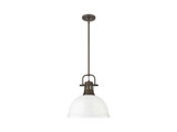 Pendants Metal Shade by Golden ( 62 | 3604-L RBZ-WH Duncan ) 