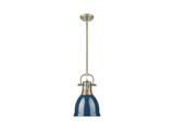 Mini Pendants Metal Shade by Golden ( 62 | 3604-S AB-NVY Duncan ) 