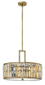 Pendants Drum Shade by Fredrick Ramond ( 138 | FR33735SLF Gemma ) 