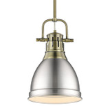 Mini Pendants Metal Shade by Golden ( 62 | 3604-S AB-PW Duncan ) 