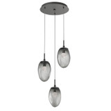 Mini Pendants 3 Light Cluster by Hammerton Studio ( 404 | CHB0067-03-GP-FS-C01-L3 Meteo ) 