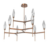 Large Chandeliers Glass Shade by Hammerton Studio ( 404 | CHB0050-54-BB-CS-001-L3 Rock Crystal ) 