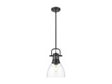 Mini Pendants Glass Down by Golden ( 62 | 3604-S BLK-CLR Duncan ) 