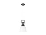 Mini Pendants Metal Shade by Golden ( 62 | 3604-S BLK-WHT Duncan ) 