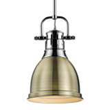 Mini Pendants Metal Shade by Golden ( 62 | 3604-S CH-AB Duncan ) 