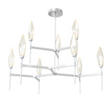 Large Chandeliers Glass Shade by Hammerton Studio ( 404 | CHB0050-54-CS-CA-001-L3 Rock Crystal ) 