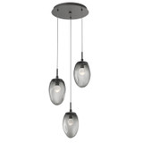 Mini Pendants 3 Light Cluster by Hammerton Studio ( 404 | CHB0067-03-GP-ZS-C01-L1 Meteo ) 