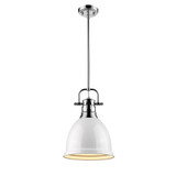 Mini Pendants Metal Shade by Golden ( 62 | 3604-S CH-WH Duncan ) 
