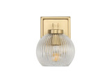 Sconces Single Glass by Golden ( 62 | 3094-BA1 BCB-RIB Elliott ) 