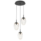 Mini Pendants 3 Light Cluster by Hammerton Studio ( 404 | CHB0067-03-MB-ZA-C01-L3 Meteo ) 
