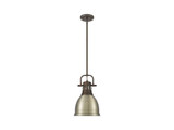 Mini Pendants Metal Shade by Golden ( 62 | 3604-S RBZ-AB Duncan ) 