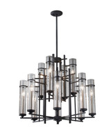 Mid. Chandeliers Glass Up by Generation Lighting ( 1 | F2629/8+4AF/BS Ethan ) 