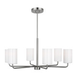 Mid. Chandeliers Glass Up by Generation Lighting ( 1 | GLC1026BS Rhett ) 