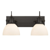 Bathroom Fixtures Two Lights by Golden ( 62 | 3118-BA2 RBZ-OP Hines ) 