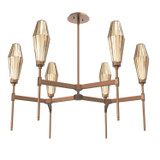 Mid. Chandeliers Glass Up by Hammerton Studio ( 404 | CHB0049-37-BB-RB-001-L3 Aalto ) 