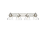 Bathroom Fixtures Four Lights by Golden ( 62 | 3118-BA4 PW-SD Hines ) 