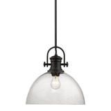 Pendants Glass Down by Golden ( 62 | 3118-L BLK-SD Hines ) 