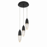 Mini Pendants 3 Light Cluster by Eurofase ( 40 | 43858-022 Ecrou ) 