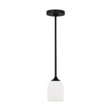 Mini Pendants Glass Down by Generation Lighting ( 1 | GLP1021MBK Emile ) 