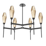 Mid. Chandeliers Glass Up by Hammerton Studio ( 404 | CHB0049-37-MB-RB-001-L3 Aalto ) 