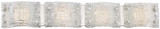 Bathroom Fixtures Four Lights by George Kovacs ( 42 | P5284-077-L Forest Ice ) 