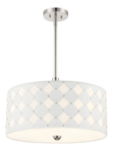 Pendants Drum Shade by George Kovacs ( 42 | P5338-613 Patchwork ) 
