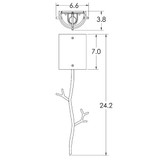 Sconces Pocket by Hammerton Studio ( 404 | CSB0032-0A-BS-BG-E2 Ironwood ) 