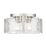Flush Mounts Glass Down by Golden ( 62 | 3164-FM PW-HWG Aenon ) 